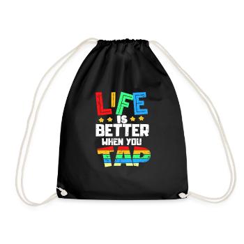 Tap, danse, claquettes - Sac de sport léger - noir - Devant