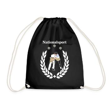 Wrestler final gear white national sport - Drawstring Bag - black - Front