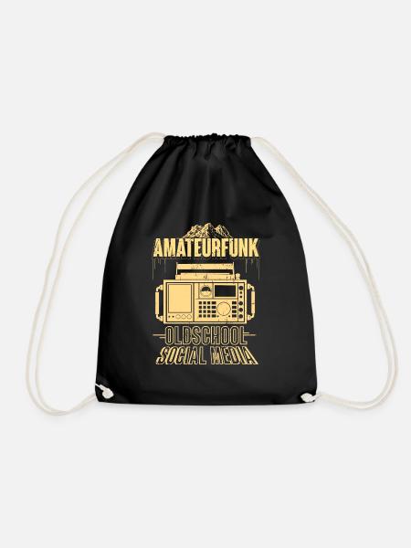 Amateurfunker Hobby Funker Geschenkidee - Turnbeutel - Schwarz