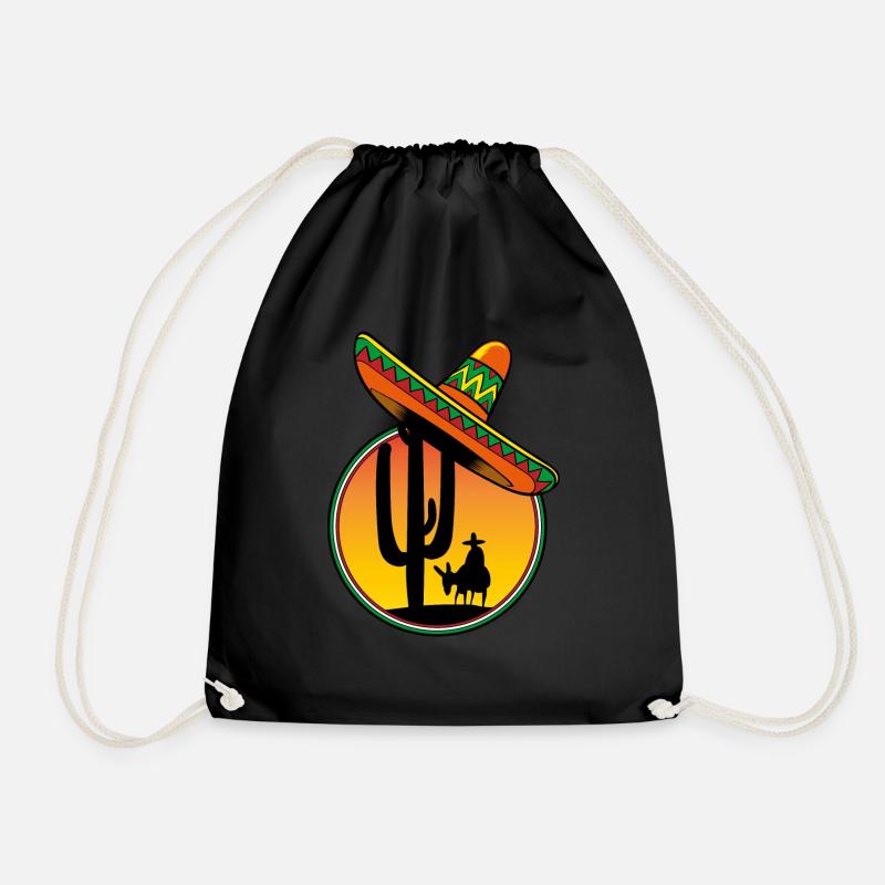 Sombrero - Drawstring Bag - black