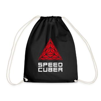 SPEEDCUBER pyraminx3D. Cubing-Cuber-Speedcubing - Sac de sport léger - noir - Devant