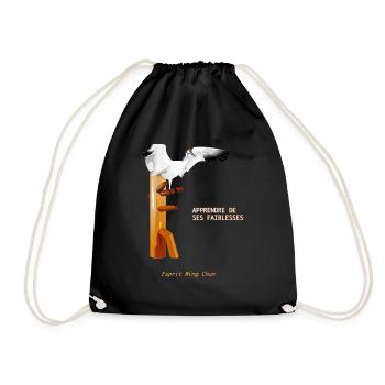 wing chun kran - Turnbeutel - Schwarz - Vorne