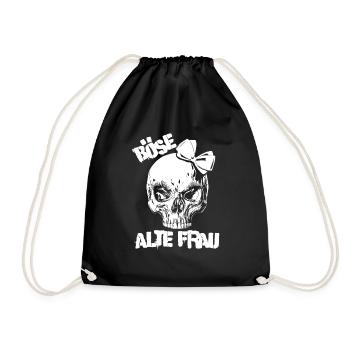 Böse alte Frau - Turnbeutel - Schwarz - Vorne