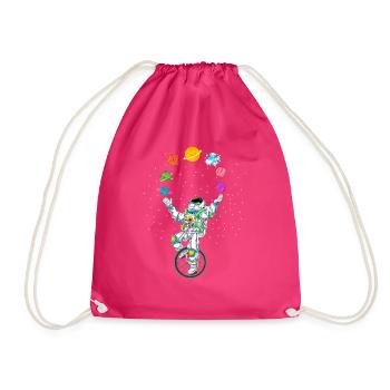 Astronaut jonglieren - Turnbeutel - Fuchsia - Vorne