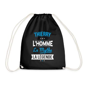 Thierry - L'Homme - Le Mythe - La Légende - Sac de sport léger - noir - Devant