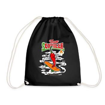 Chili Team Scoville - Turnbeutel - Schwarz - Vorne