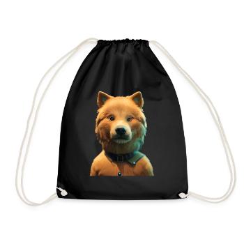 Eurasia Dog - Eurasier - Drawstring Bag - black - Front