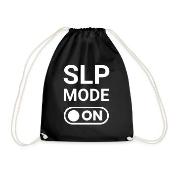 SLP Mode ON - Drawstring Bag - black - Front