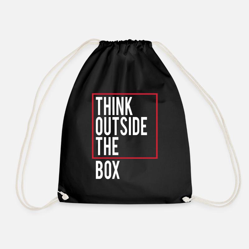 Think outside the Box - Turnbeutel - Schwarz