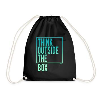 Think outside the Box - Turnbeutel - Schwarz - Vorne