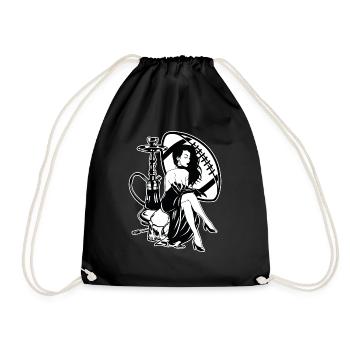La chicha et le football - Sac de sport léger - noir - Devant