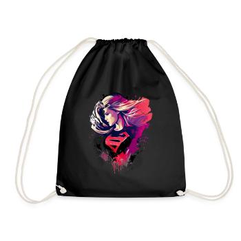 femme forte - Sac de sport léger - noir - Devant