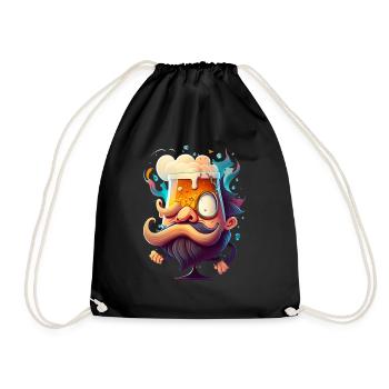 Drôle de petit monsieur de bière peu recommandable - Sac de sport léger - noir - Devant