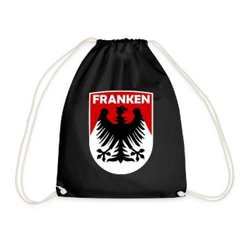 Franken in Süddeutschland - Turnbeutel - Schwarz - Vorne