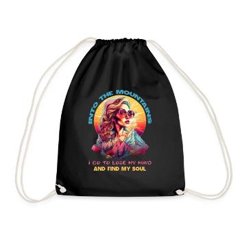Trouver mon cadeau d’âme Wander Woman & Village Kids - Sac de sport léger - noir - Devant