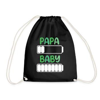 Cadeau humour jeune papa bébé naissance original - Sac de sport léger - noir - Devant