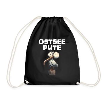 Ostsee Diva - Turnbeutel - Schwarz - Vorne