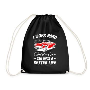 Classic Car Can Have A Better Life - Turnbeutel - Schwarz - Vorne