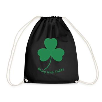 Being Irish - Drawstring Bag - black - Front