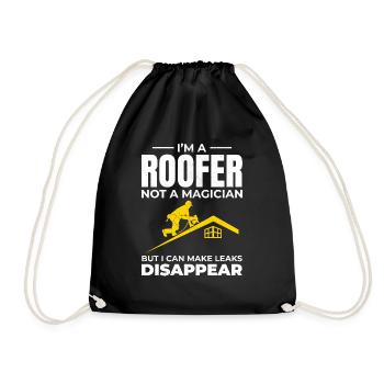 Couvreur Couvreur Réparation de toiture Entrepreneur mécanicien - Sac de sport léger - noir - Devant