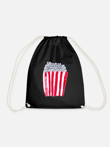 Popcorn - Turnbeutel - Schwarz