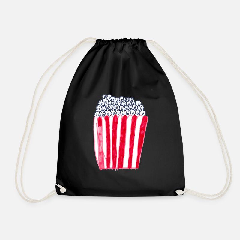 Popcorn - Turnbeutel - Schwarz