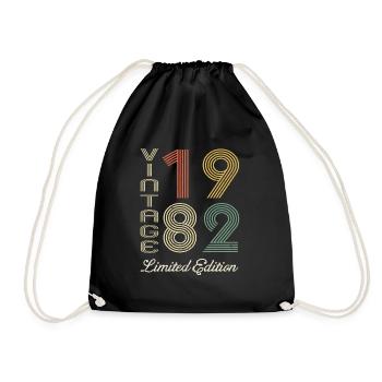 1982 Anniversaire Né en 1982 vintage Rétro. Editio - Sac de sport léger - noir - Devant