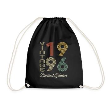1996 Anniversaire Né en 1996 vintage Rétro. Editio - Sac de sport léger - noir - Devant