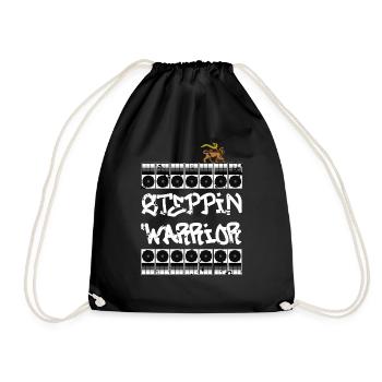 Steppin Warrior - Turnbeutel - Schwarz - Vorne