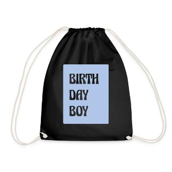 Birthday Boy - Turnbeutel - Schwarz - Vorne