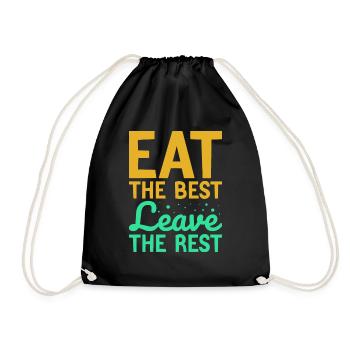 Eat the Best - Turnbeutel - Schwarz - Vorne
