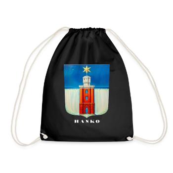 Hanko - Port dreams - Drawstring Bag - black - Front