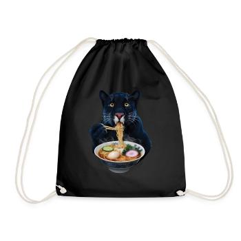 Panther Ramen - Turnbeutel - Schwarz - Vorne