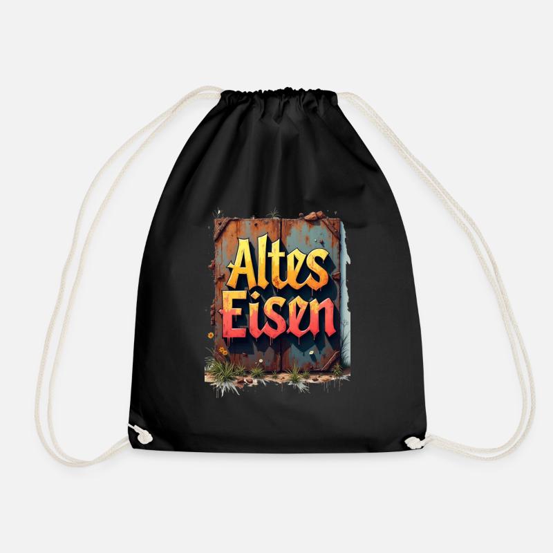 Altes Eisen - Turnbeutel - Schwarz