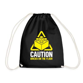 Brick Builder Brick Building Master Builder - Drawstring Bag - black - Front