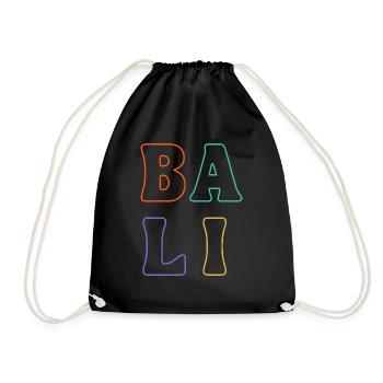 Colorful Bali Indonesia - Drawstring Bag - black - Front