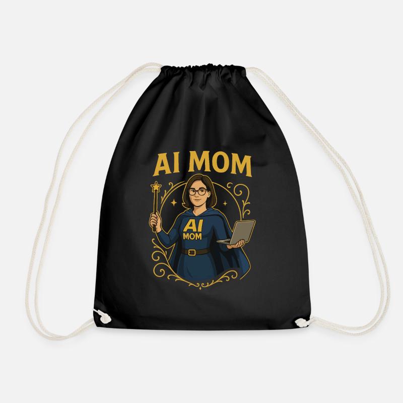 AI MOM Classy - Turnbeutel - Schwarz