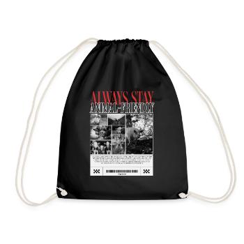 Restez toujours respectueux des animaux - Sac de sport léger - noir - Devant