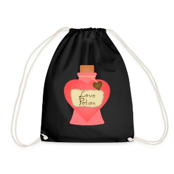 love potion - Drawstring Bag - black - Front