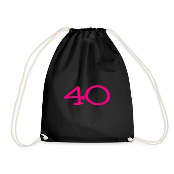 ANNIVERSARY. HAPPY BIRTHDAY. HAPPY BIRTHDAY. - Drawstring Bag - black - Front