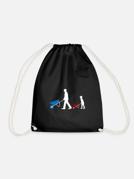 Vater & Sohn Wie Der Papa So Der Sohn Partnerlook - Turnbeutel - Schwarz