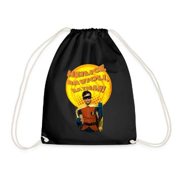 DC Comics Batman Robin Boy Wonder Quote - Drawstring Bag - black - Front