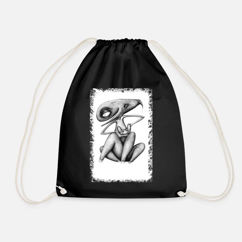 Gamer Bic Style - Drawstring Bag - black