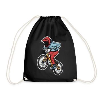 Drôle de garçon de BMX - Sac de sport léger - noir - Devant
