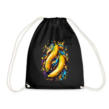 Bananes - Sac de sport léger - noir - Devant