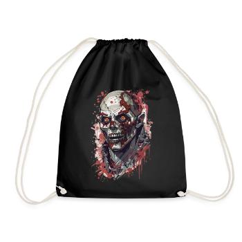 Zombie Halloween Undead Creepy - Sac de sport léger - noir - Devant