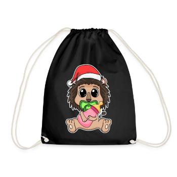 Noël Bébé Lion - Sac de sport léger - noir - Devant