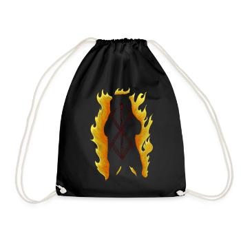Silhouette Ours Berserker - Sac de sport léger - noir - Devant