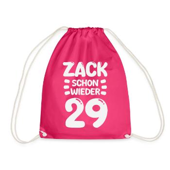 Zack 29 encore ! Anniversaire - Sac de sport léger - fuchsia - Devant