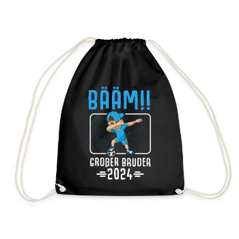 Bääm Big Brother 2024 Dabbing Football - Drawstring Bag - black - Front
